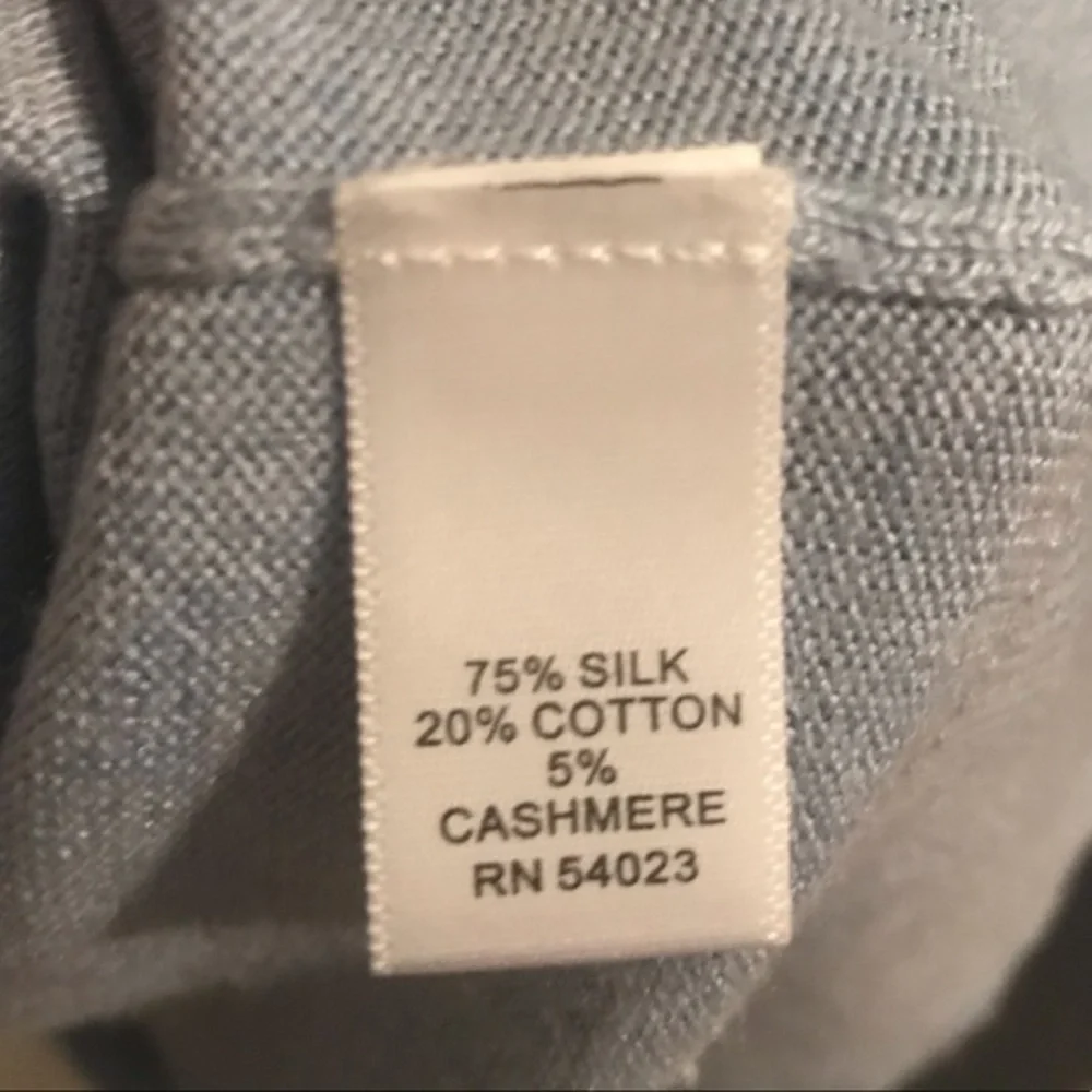 Banana Republic Men's Silk Cashmere V-neck Sweater